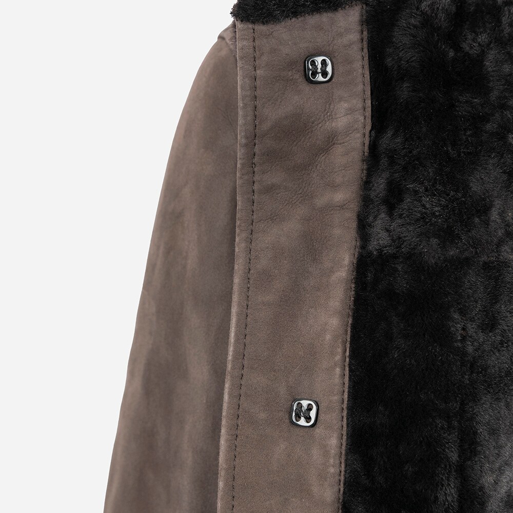 Boston Shirt Jacket Suede Moka