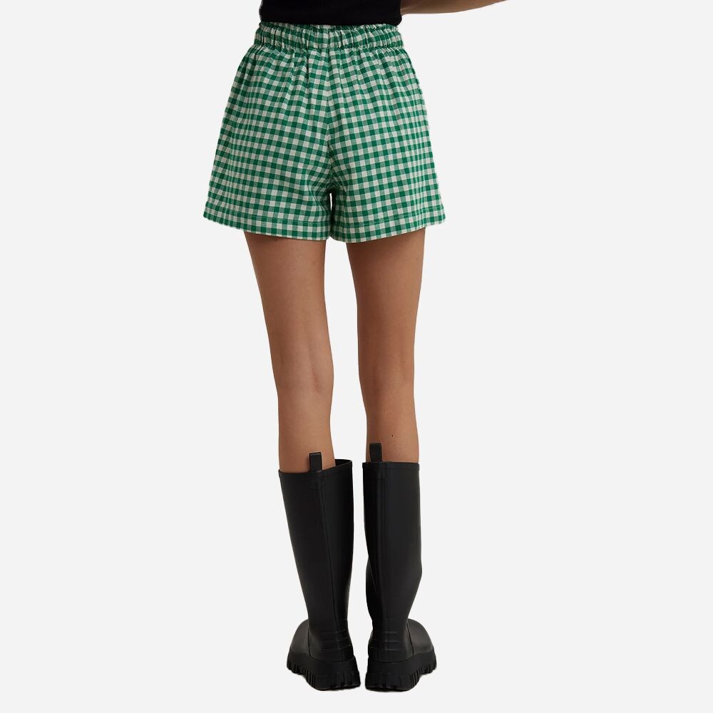 Musan Check Shorts Green Check