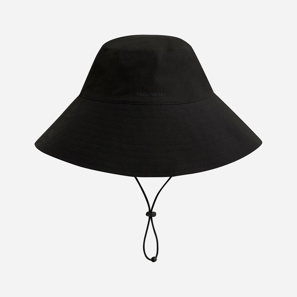 Rajah Rain Bucket Hat Black
