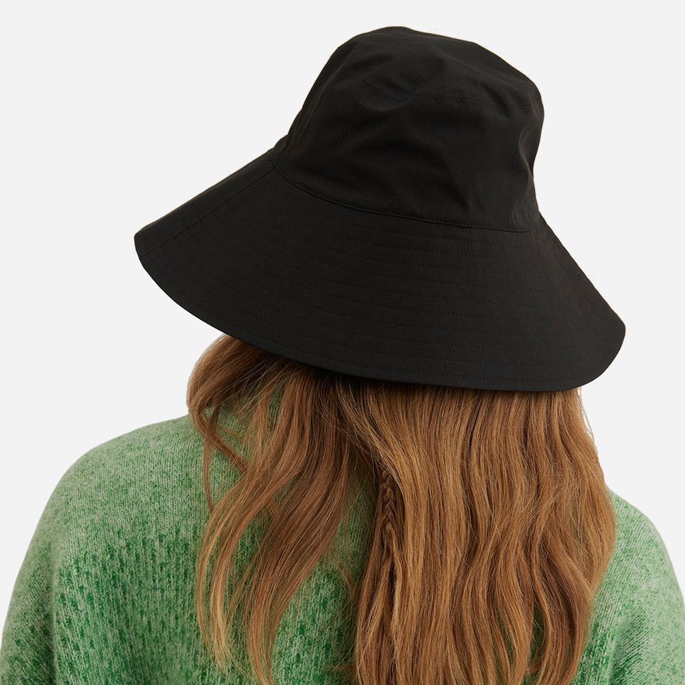 Rajah Rain Bucket Hat Black