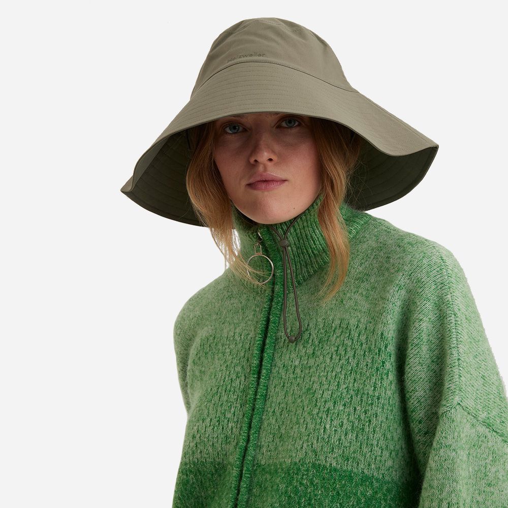 Rajah Rain Bucket Hat Army