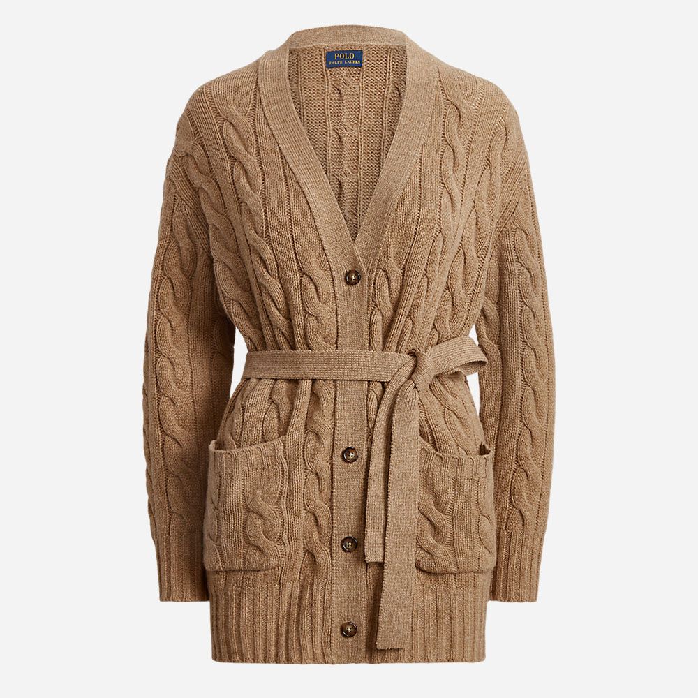 Bltd Cardi-Long Sleeve-Cardigan Collection Camel Melange