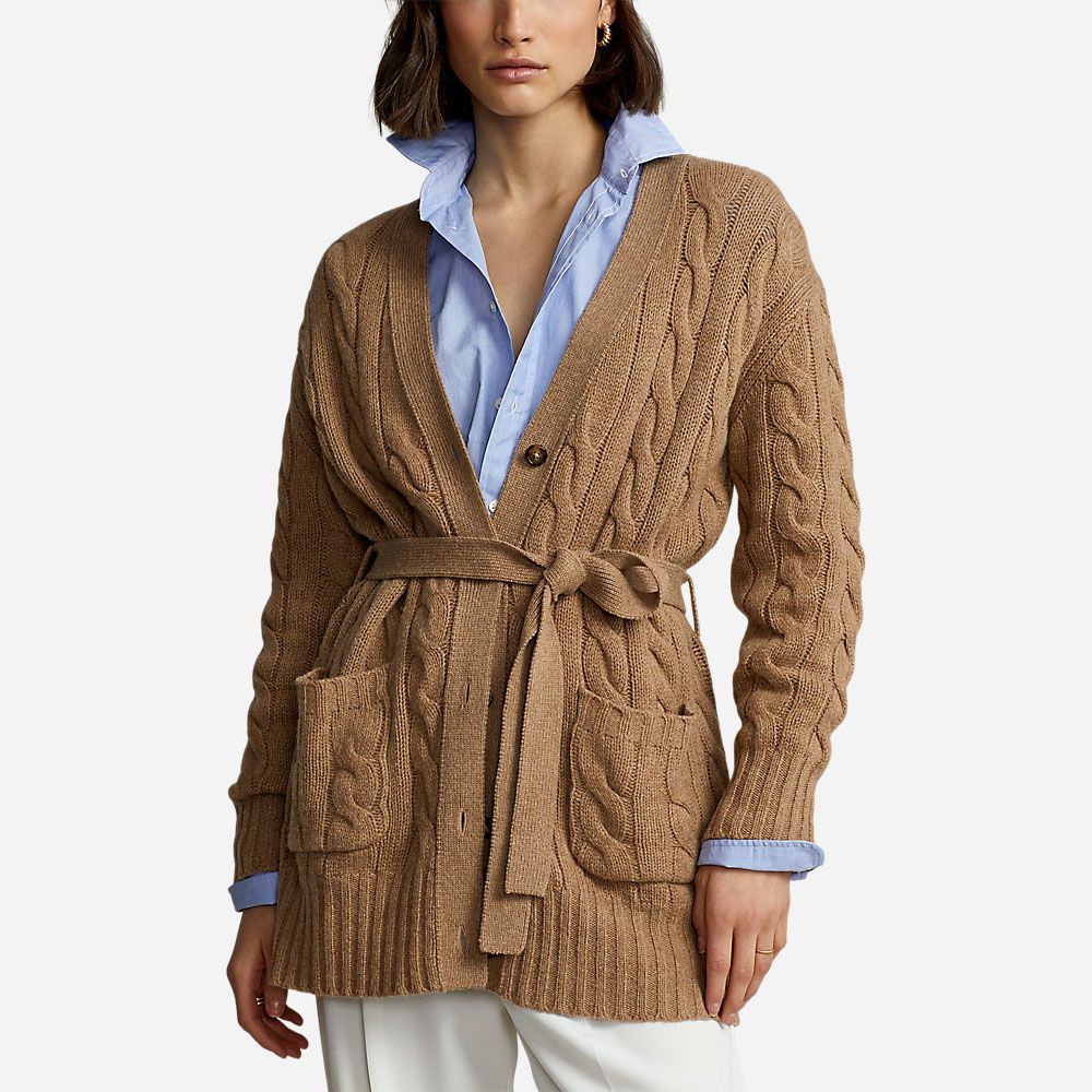 Bltd Cardi-Long Sleeve-Cardigan Collection Camel Melange