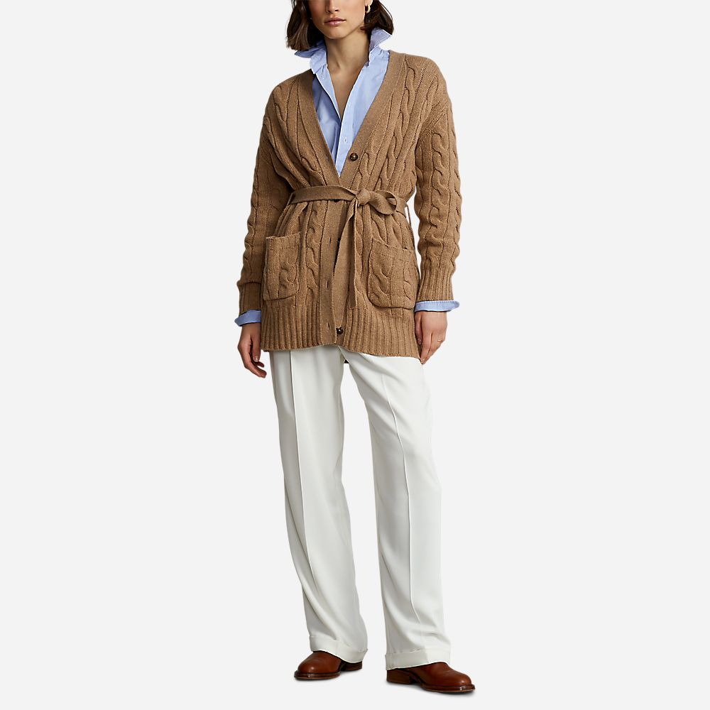 Bltd Cardi-Long Sleeve-Cardigan Collection Camel Melange