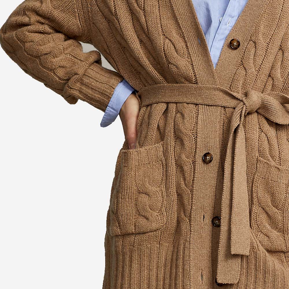 Bltd Cardi-Long Sleeve-Cardigan Collection Camel Melange