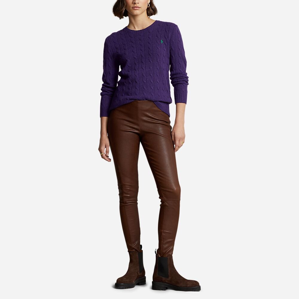 Cable-Knit Wool-Cashmere Jumper - Empire Purple