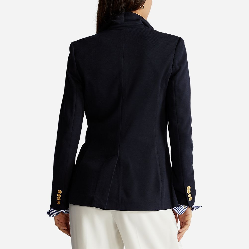 Double Knit Jacquard Blazer - Park Avenue Navy