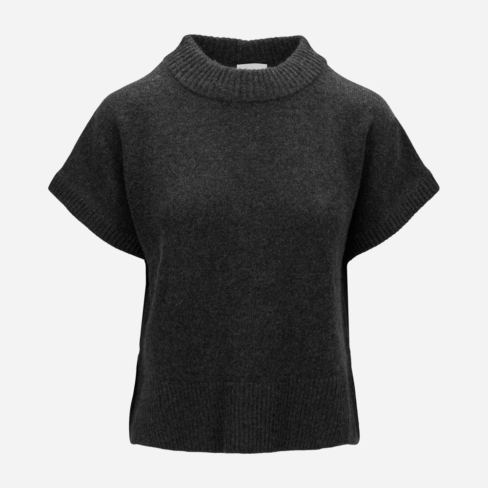 Pullover Rn No Sleeve - Charcoal