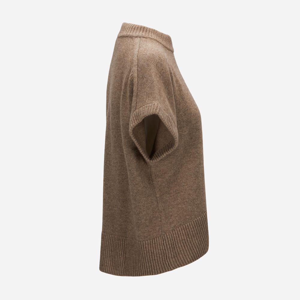Pullover Rn No Sleeve - Natural Taupe