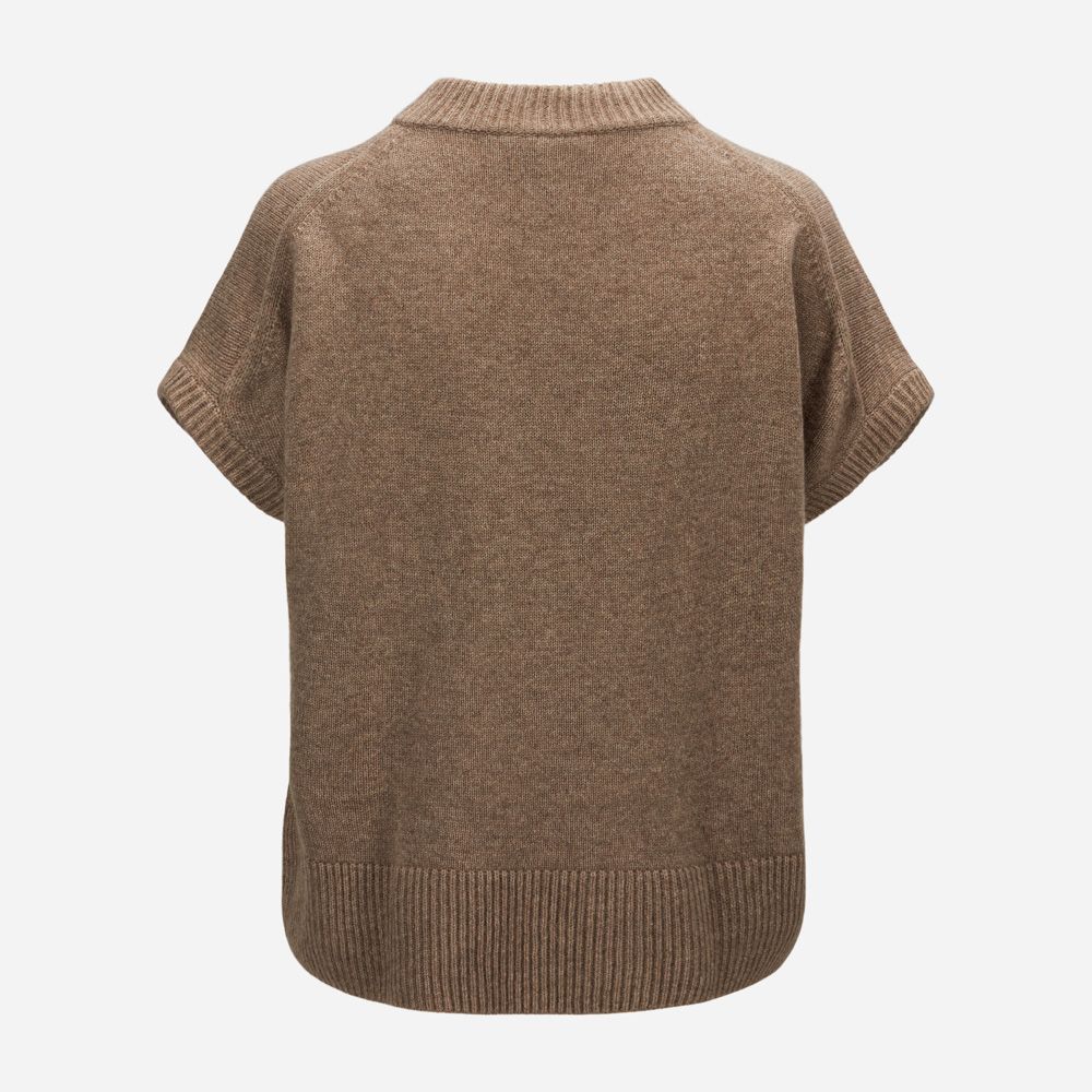 Pullover Rn No Sleeve - Natural Taupe