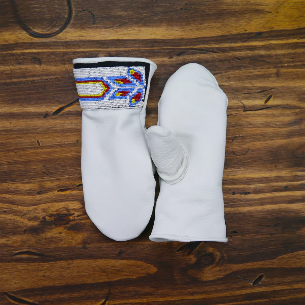 Featherweight Short Cuff Mitten - White Tailed Kite