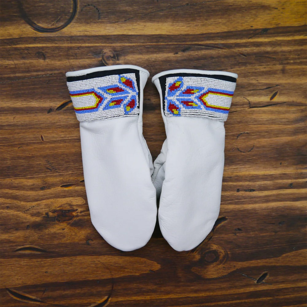 Featherweight Short Cuff Mitten - White Tailed Kite
