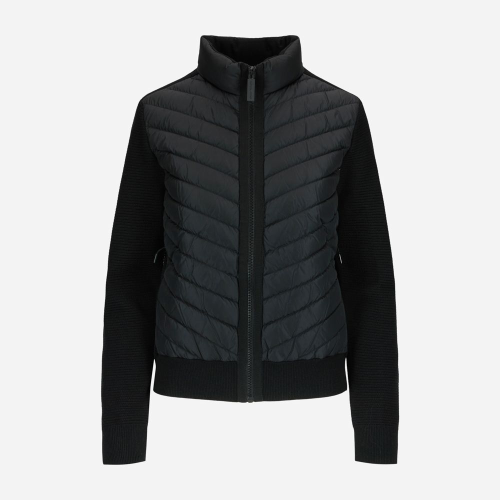 Hybridge Knit Jacket Black - Noir