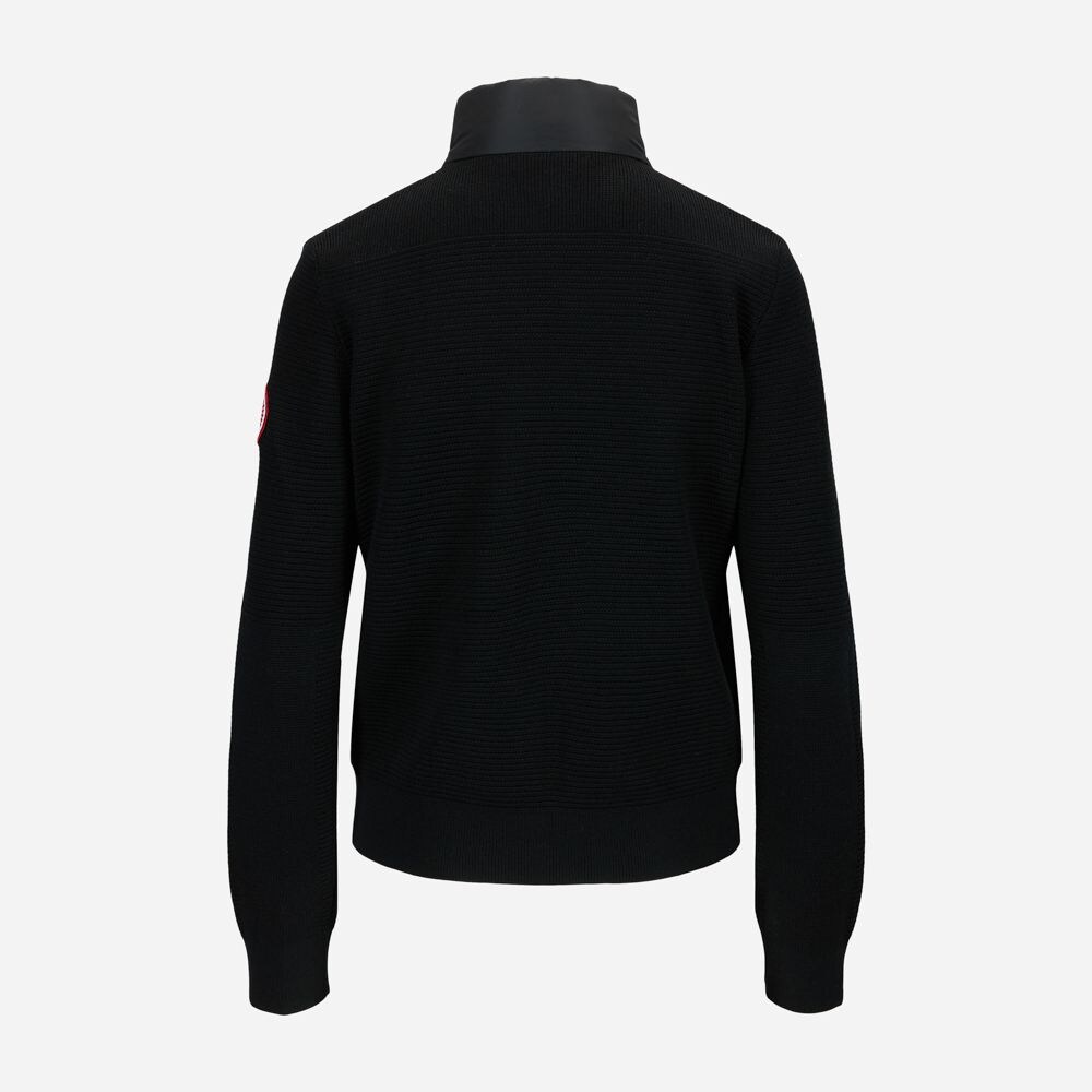 Hybridge Knit Jacket Black - Noir