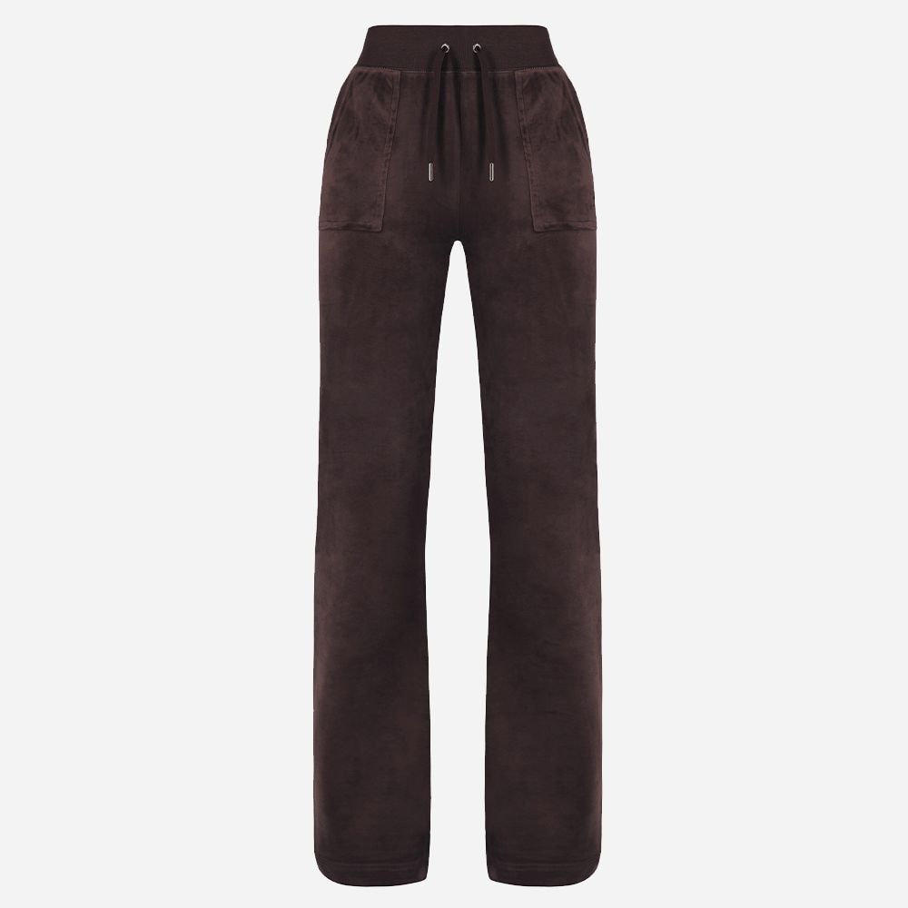 Del Ray  Velour Pant Bitter Chocolate