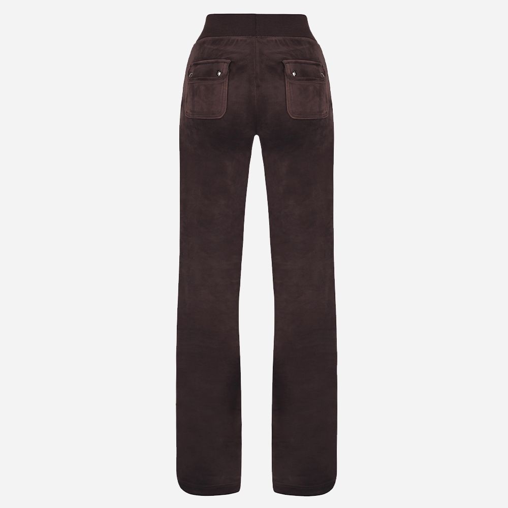 Del Ray  Velour Pant - Bitter Chocolate