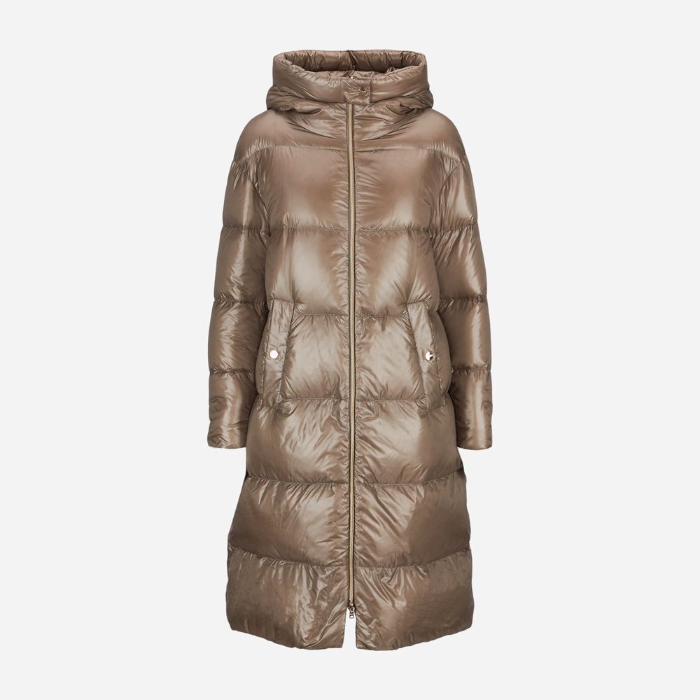 Woven Half Coat - Taupe