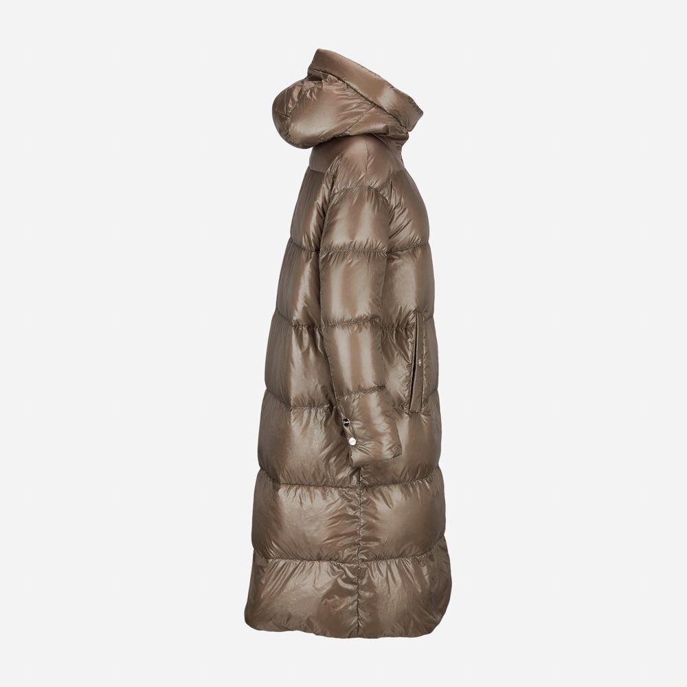 Woven Half Coat - Taupe