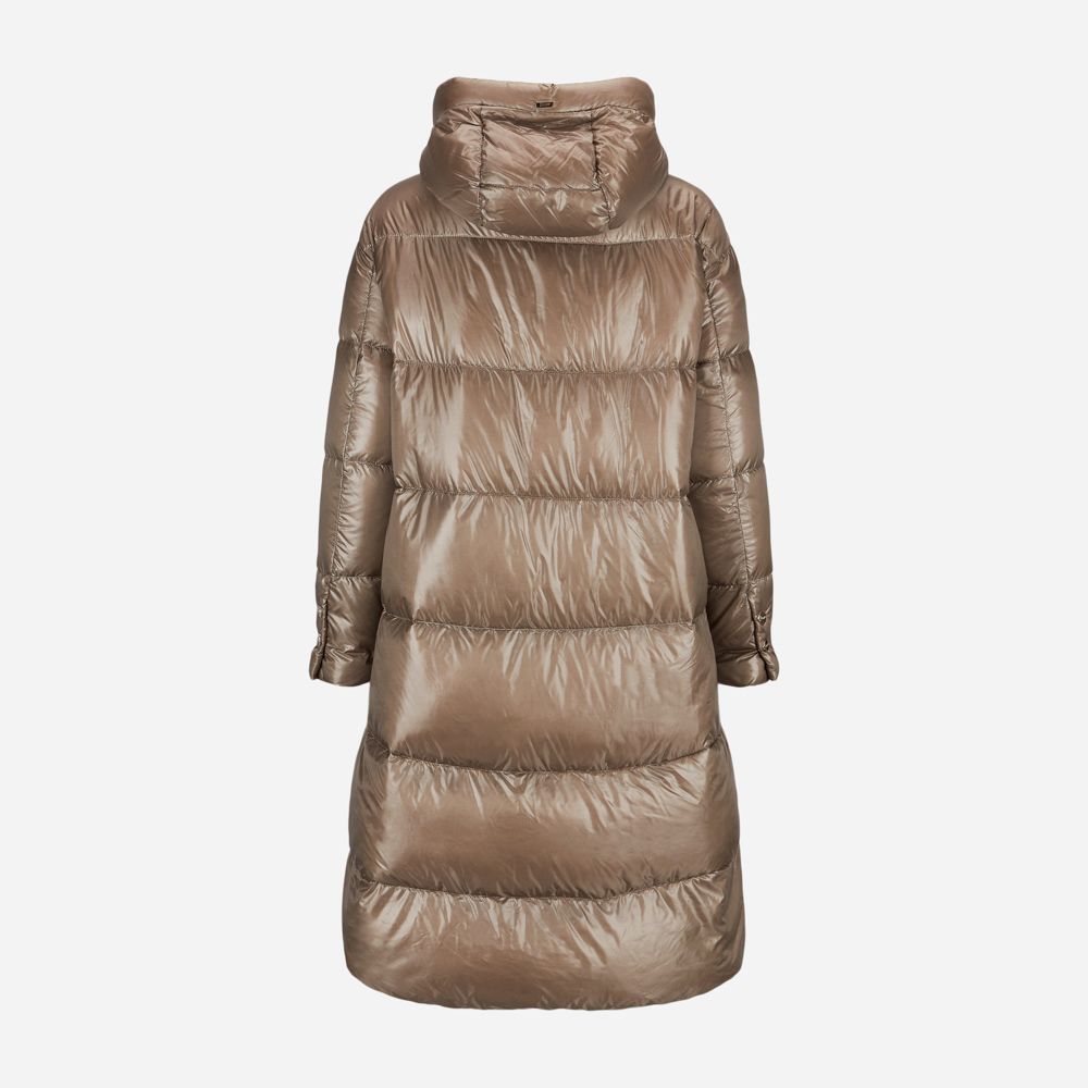 Woven Half Coat - Taupe