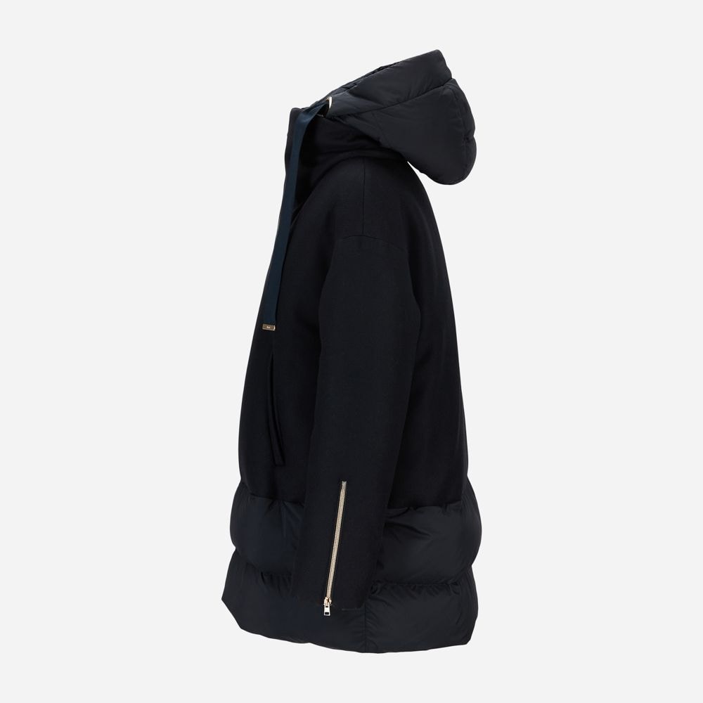 Woven Half Coat - Blue