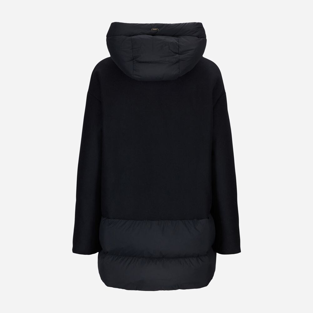 Woven Half Coat - Blue