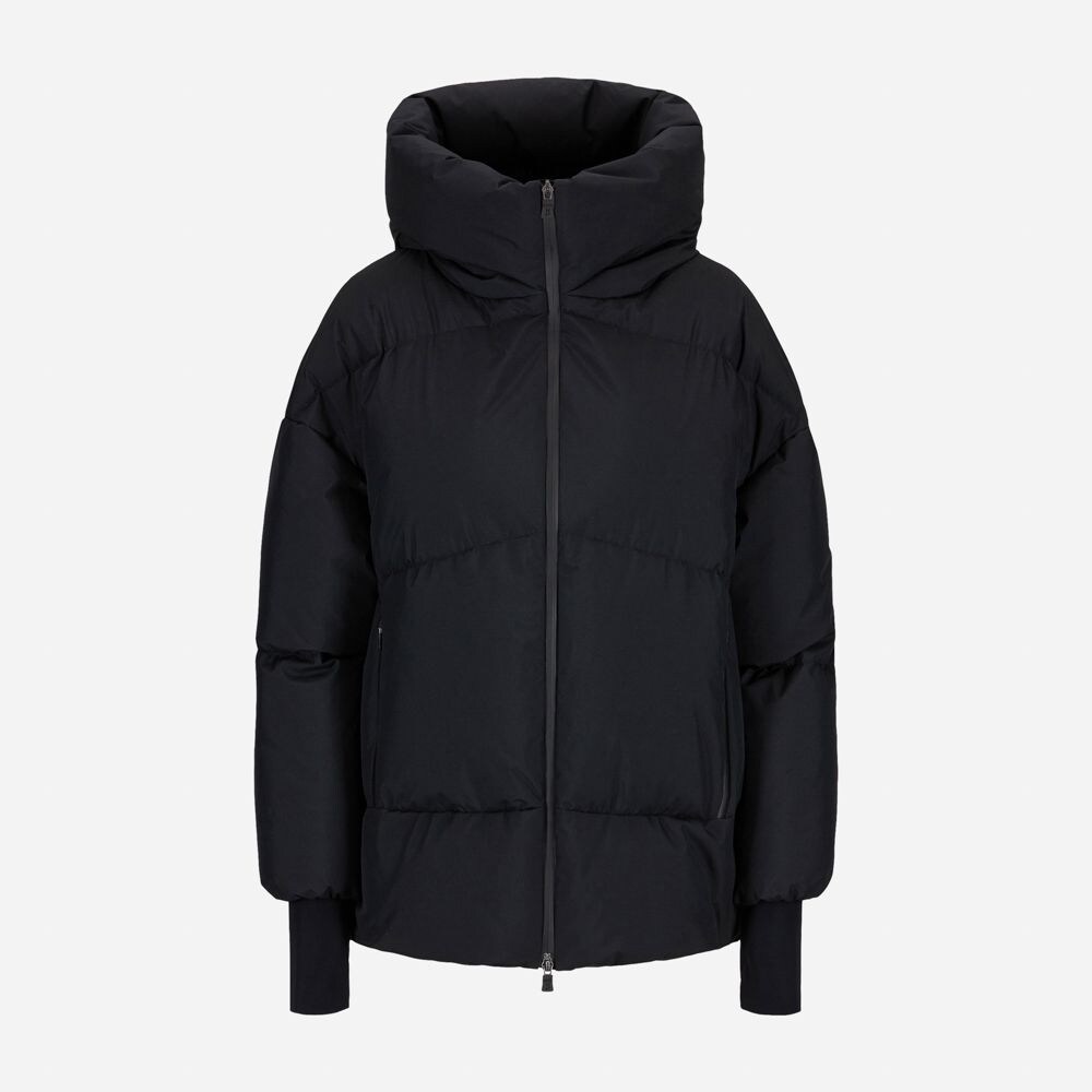 Woven Half Coat - Black