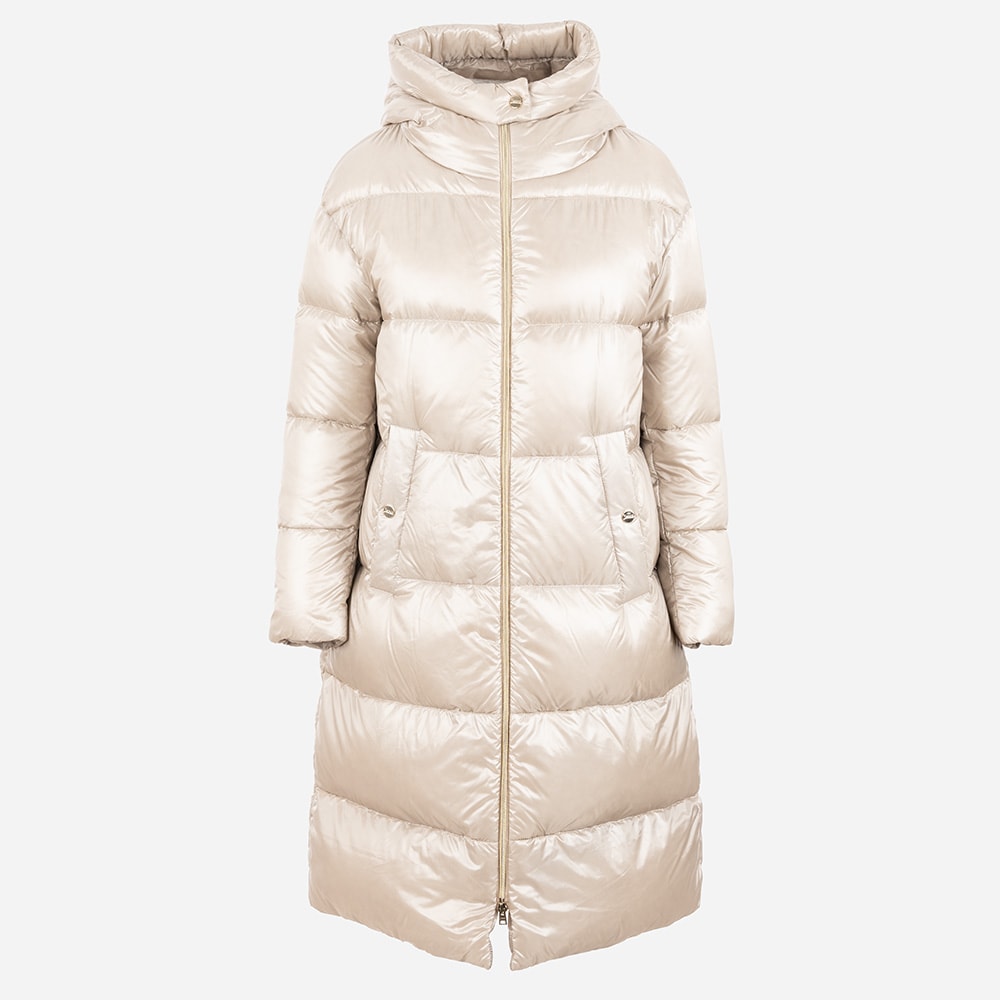 Woven Half Down Coat - Chantilly