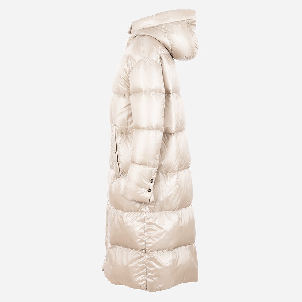 Woven Half Down Coat - Chantilly