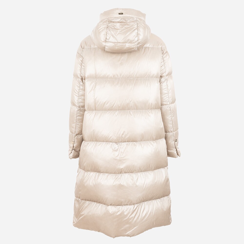 Woven Half Down Coat - Chantilly