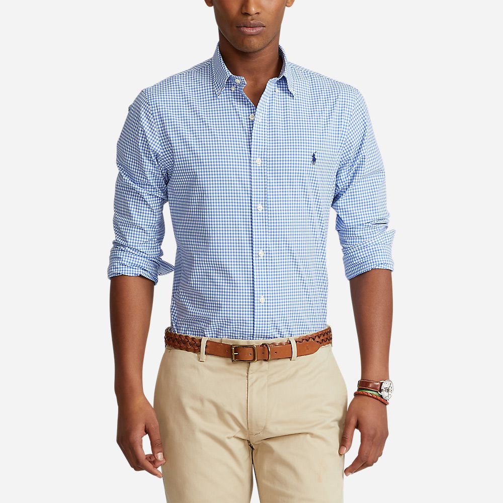 Slbdppcs-Long Sleeve-Sport Shirt 2863 Blue/White Check