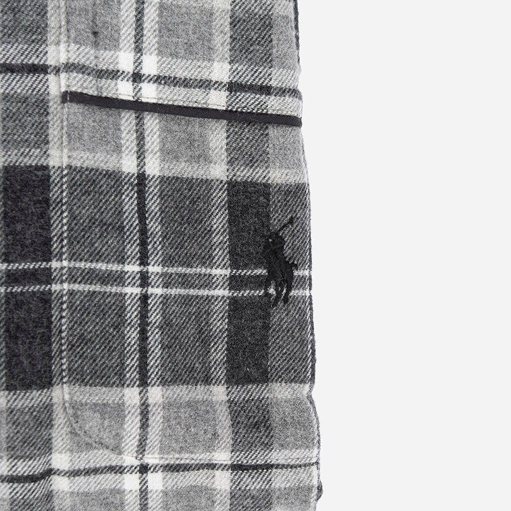 L/S Pj Set-Sleep Set Grey Heather Multi Plaid