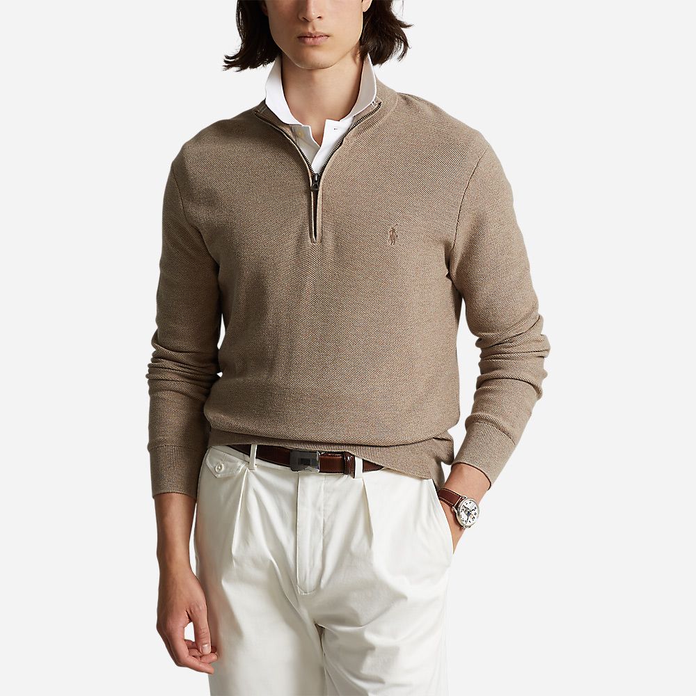 Ls Hz-Long Sleeve-Pullover Honey Brown Hthr