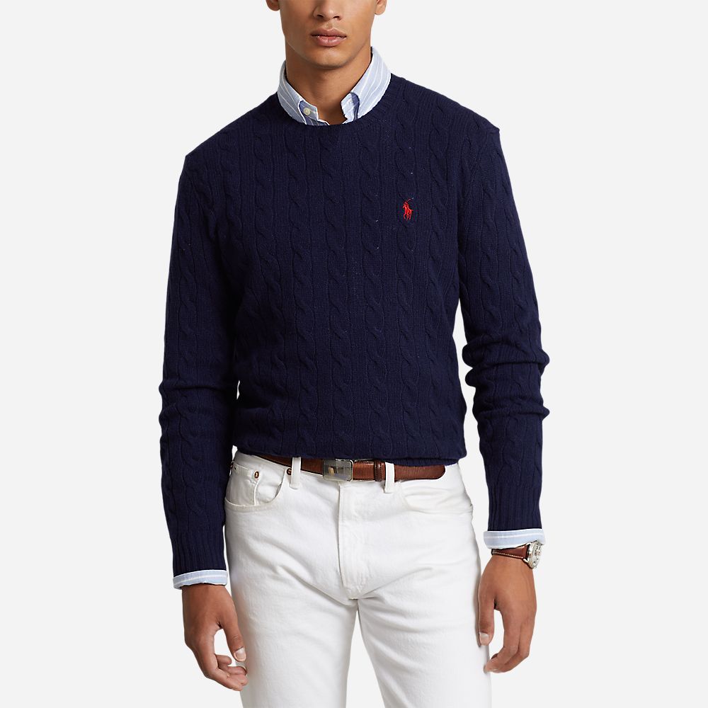 Lscablecnpp-Long Sleeve-Pullover Hunter Navy