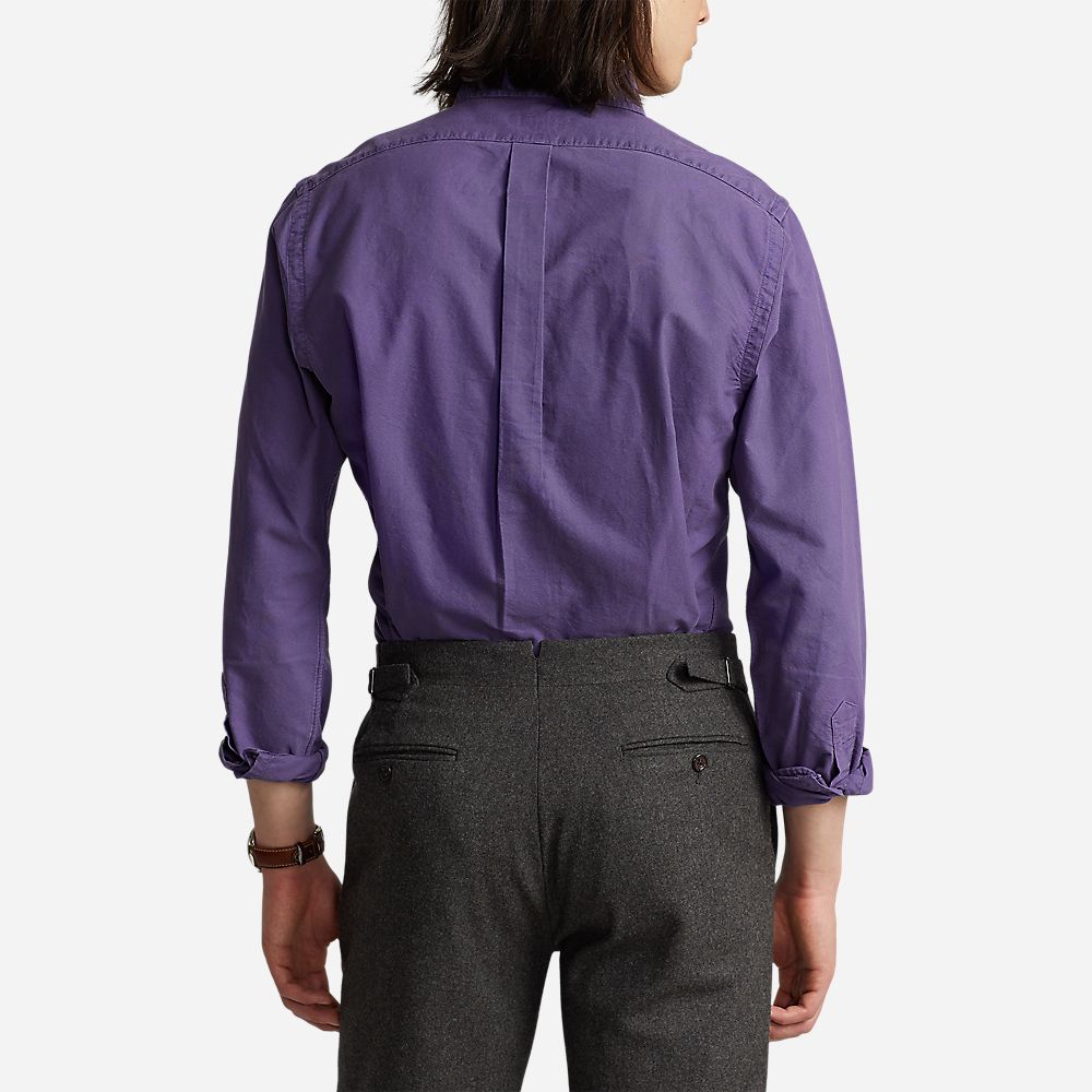 Slim Fit Garment-Dyed Oxford Shirt Juneberry