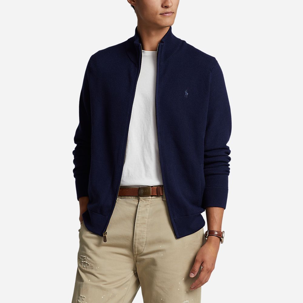 Ls Fz Mock-Long Sleeve-Full Zip Hunter Navy