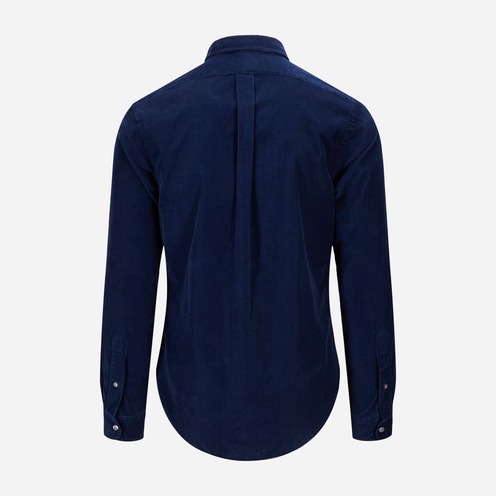 Slim Fit Corduroy Shirt - Newport Navy