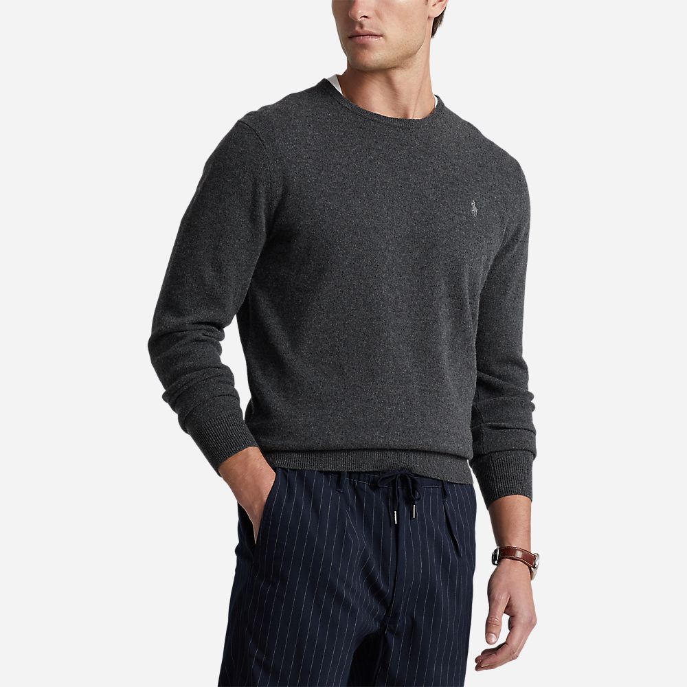Ls Cn Pp-Long Sleeve-Pullover Dark Charcoal Heather