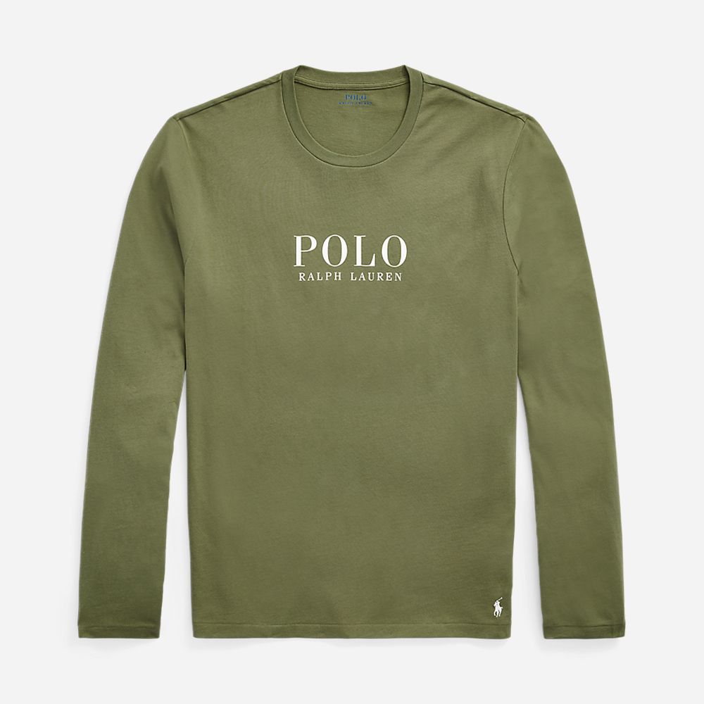 L/S Crew-Sleep-Top Army Olive