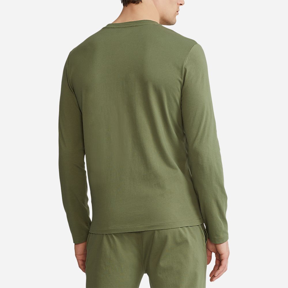 L/S Crew-Sleep-Top Army Olive