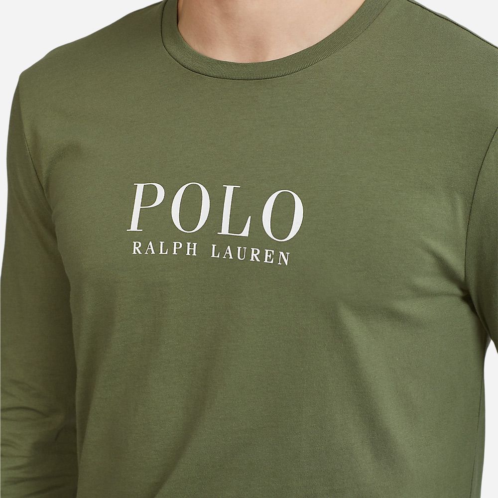 L/S Crew-Sleep-Top Army Olive