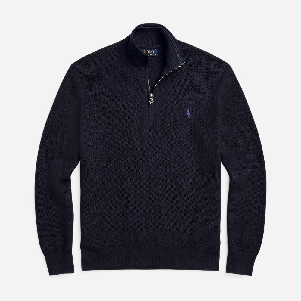 Ls Hz-Long Sleeve-Pullover Navy Heather