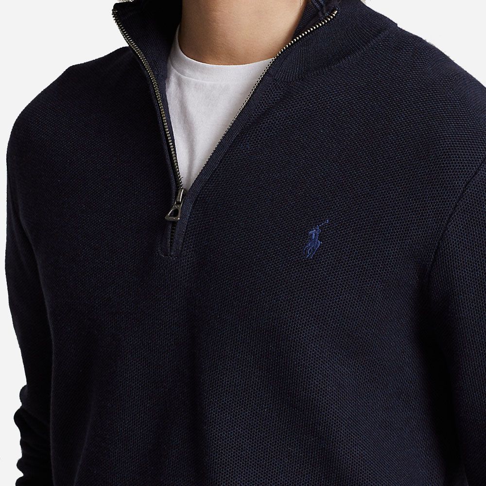 Ls Hz-Long Sleeve-Pullover Navy Heather