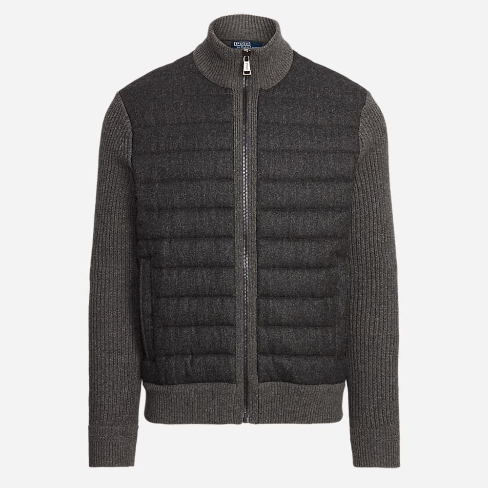 Lsfzmckhybrd-Long Sleeve-Full Zip Dark Charcoal