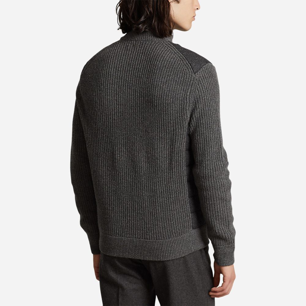 Lsfzmckhybrd-Long Sleeve-Full Zip Dark Charcoal