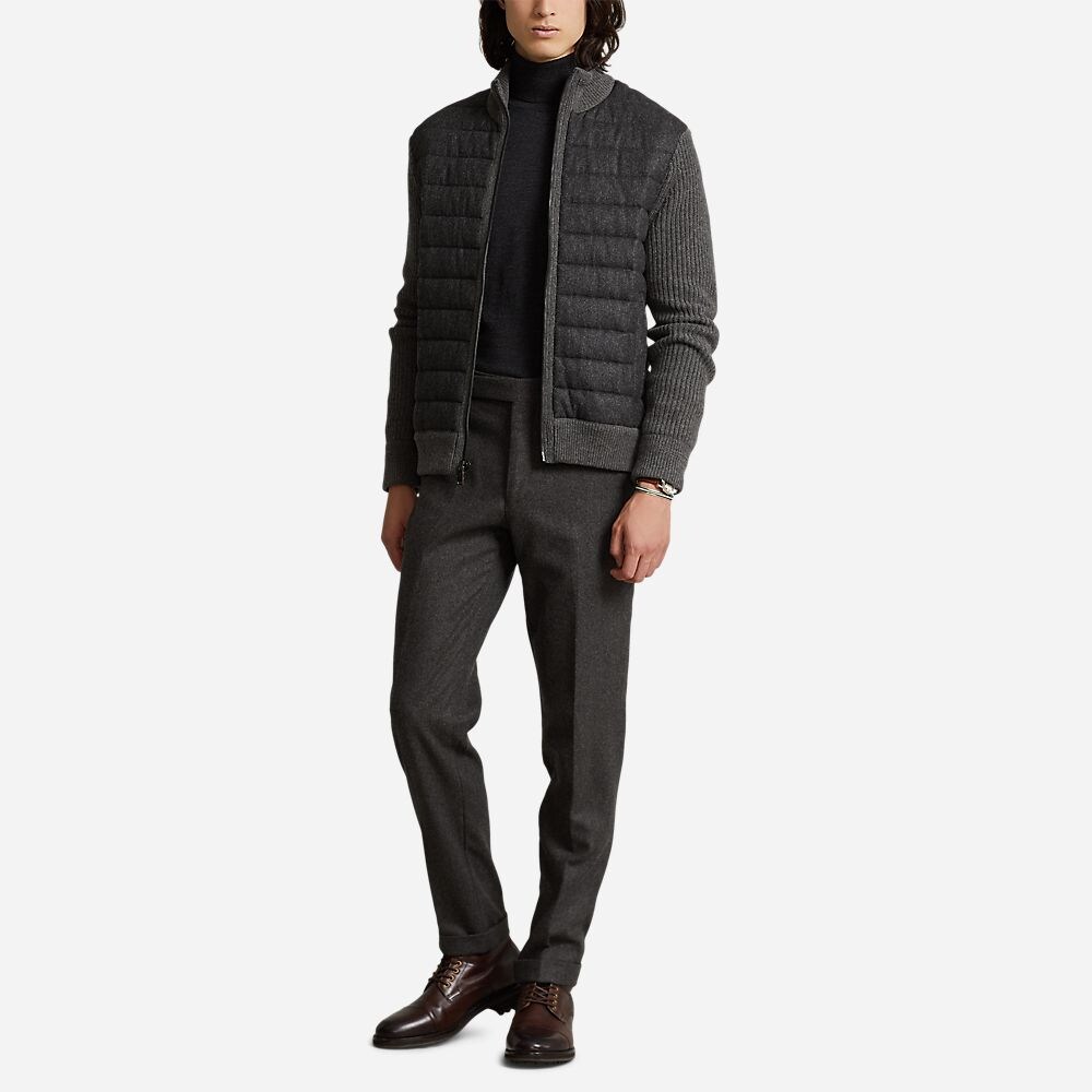 Lsfzmckhybrd-Long Sleeve-Full Zip Dark Charcoal
