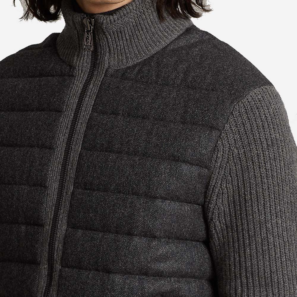 Lsfzmckhybrd-Long Sleeve-Full Zip Dark Charcoal