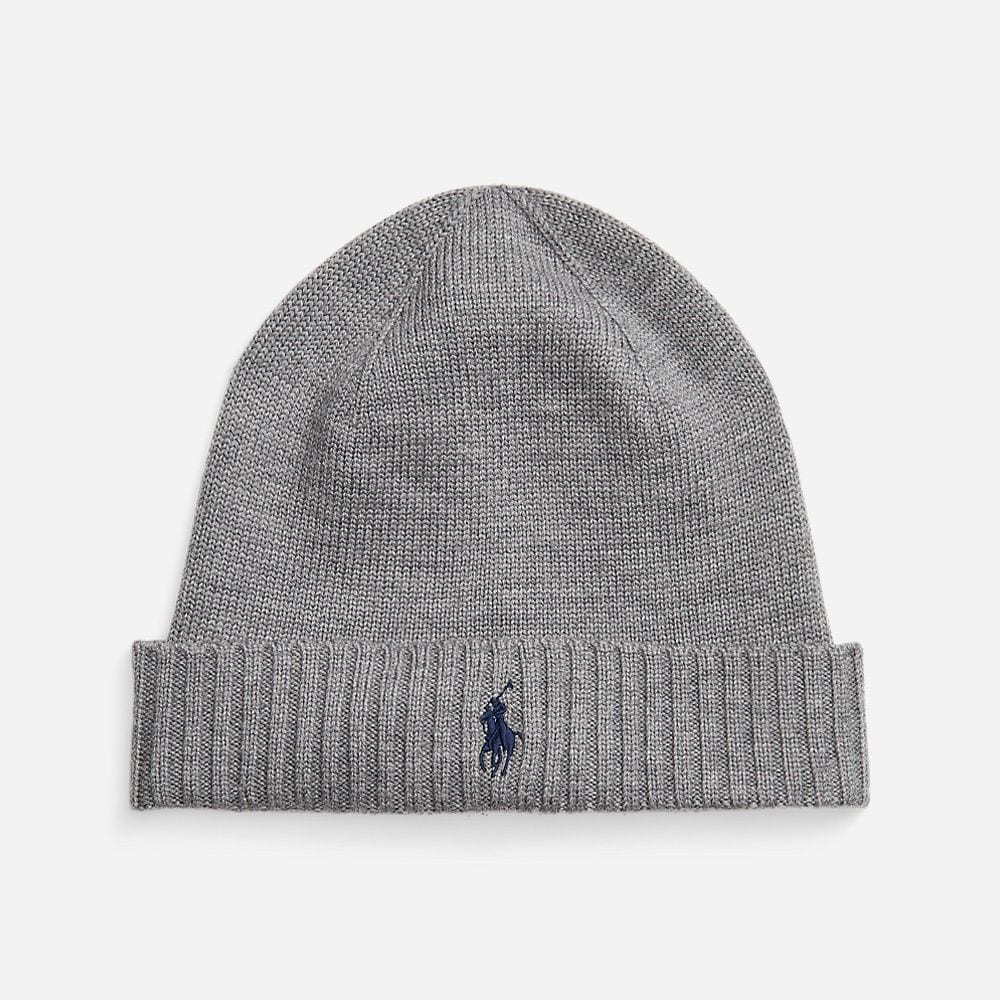 Signature Pony Wool Beanie Polo Black Ferner Jacobsen