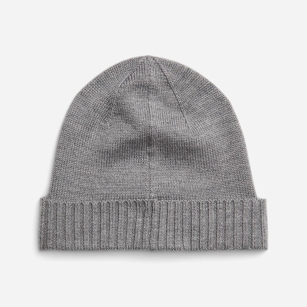 Signature Pony Wool Beanie - Fawn Grey Heather