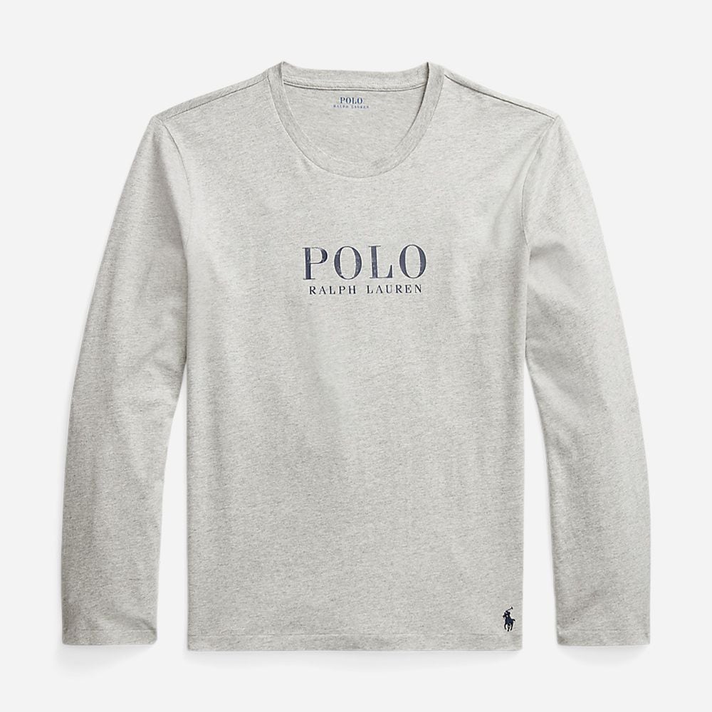 L/S Crew-Sleep-Top Andover Heather Boxed Logo