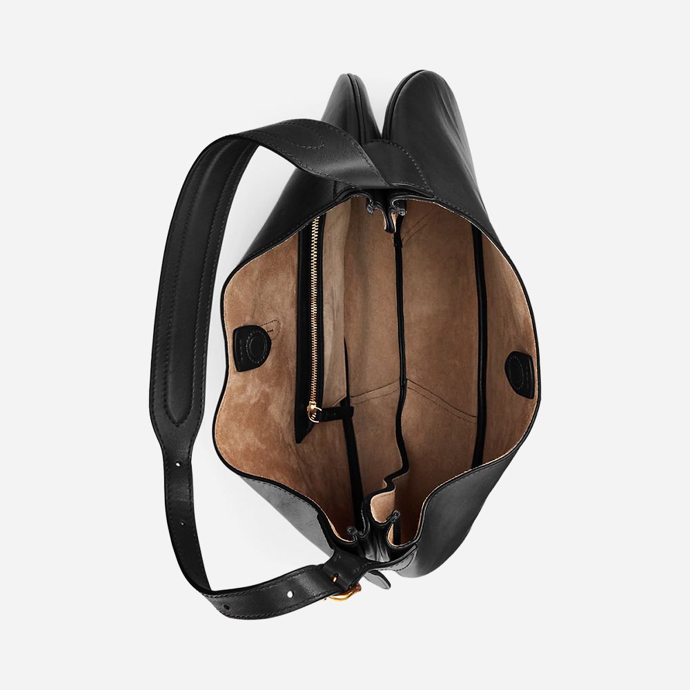 P Id Shldr-Shoulder Bag-Medium Black